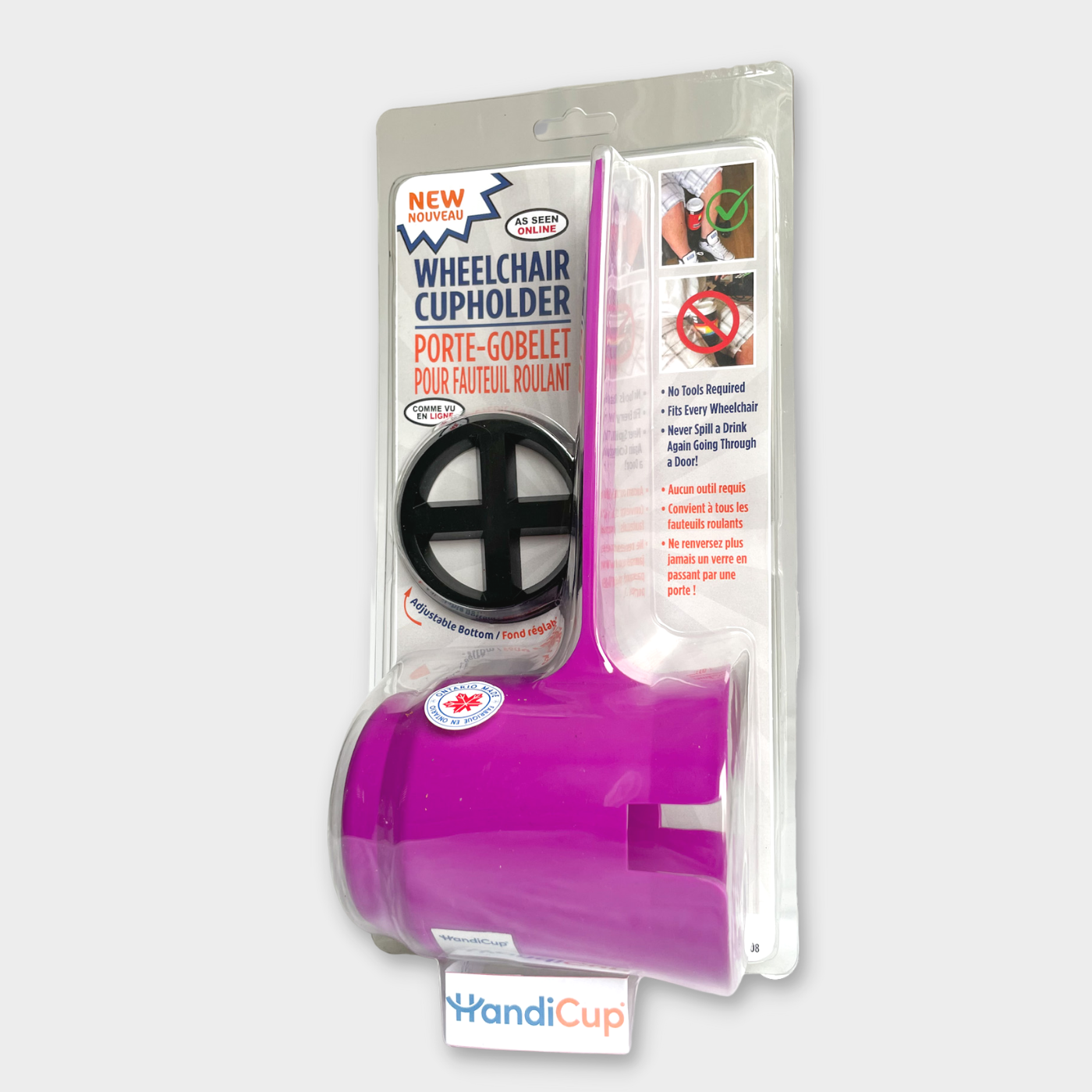 purple HandiCup in packaging