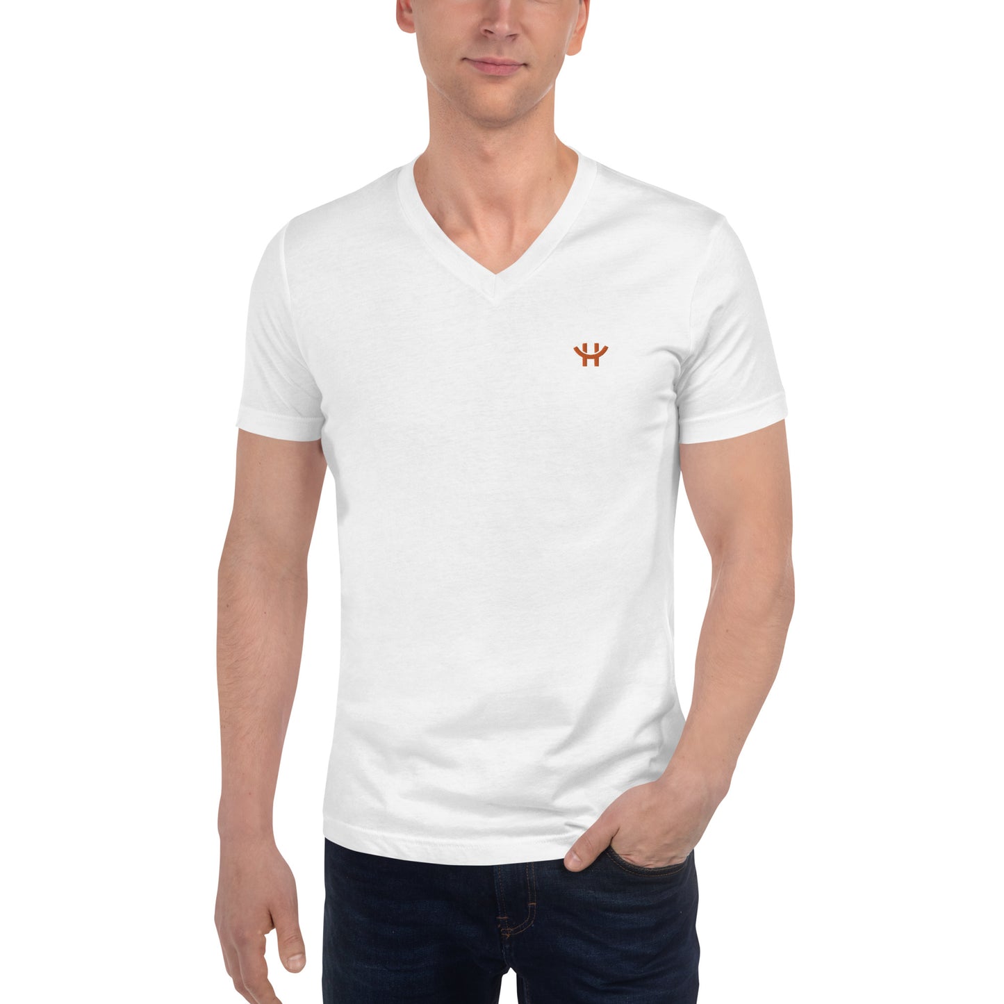 HandiCup Unisex Short Sleeve V-Neck T-Shirt