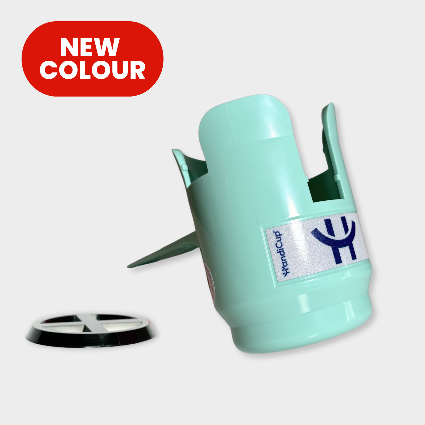 NEW COLOUR - Mint Green HandiCup Wheelchair Cup Holder