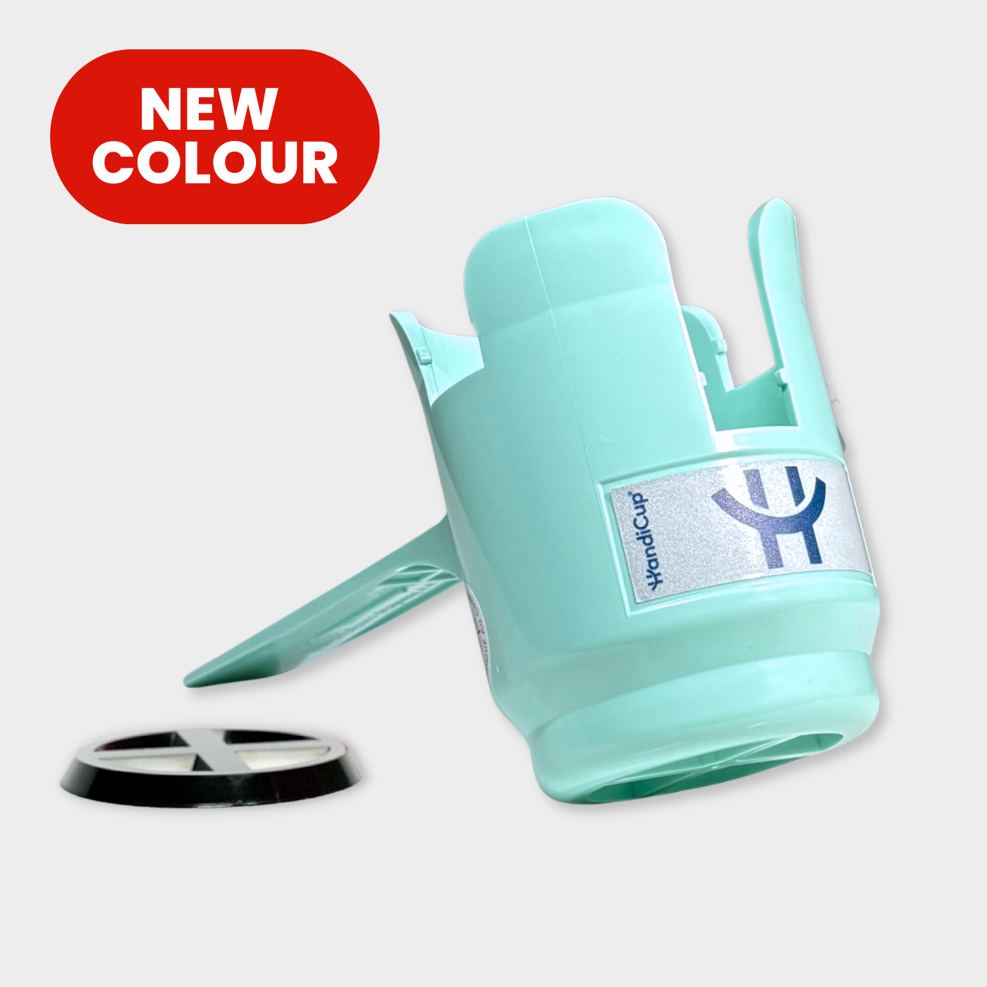 NEW COLOUR - Mint Green HandiCup Wheelchair Cup Holder