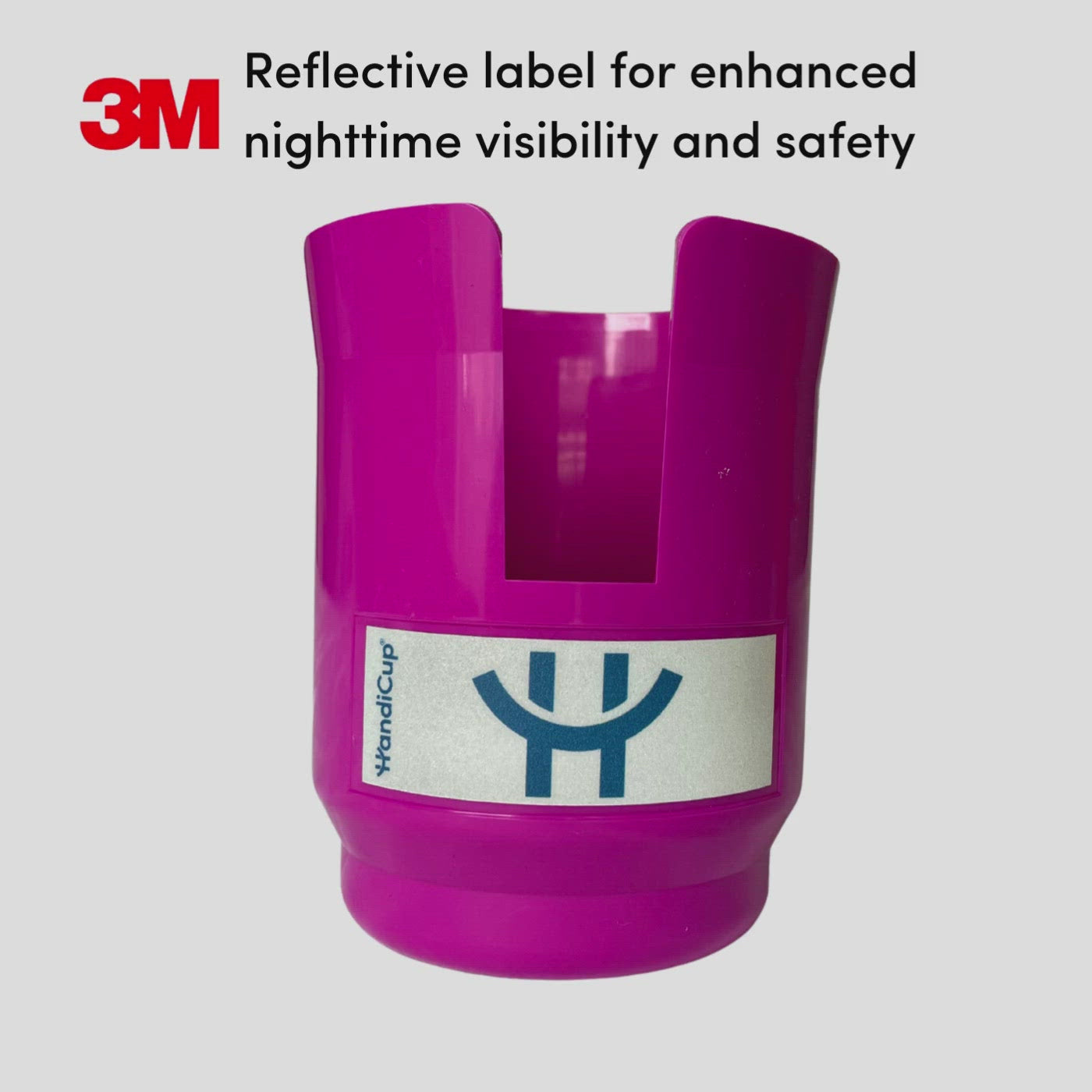 3m HandiCup label adds enhanced nighttime visibility and safety.